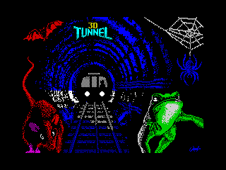3D Tunnel title screen for ZX Spectrum